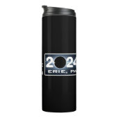 Erie Pennsylvania Eclipse April 2024 Totaal Solar Thermosbeker (Geroteerd rechts)