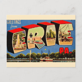 Erie Pennsylvania Greeting Postcard Briefkaart
