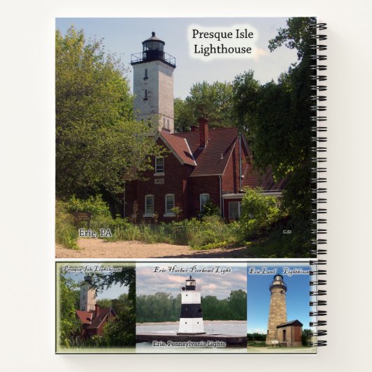 Erie, Pennsylvania Lighthouse notebook Notitieboek (Achterkant)