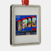 Erie Pennsylvania PA  groot Briefkaart Metalen Ornament (Rechts)