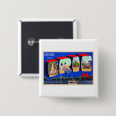 Erie Pennsylvania PA  groot Briefkaart Vierkante Button 5,1 Cm (Voorkant /achterkant)