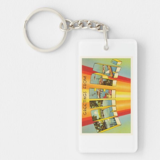 Erie Pennsylvania PA Old Vintage Travel Souvenir Sleutelhanger (Voorkant)