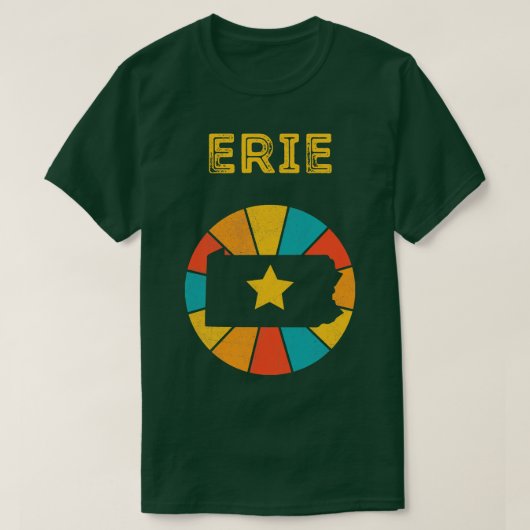 Erie Pennsylvania  Verdrietig Souvenir 1 T-shirt (Design voorkant)