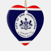 Erie, Pennsylvania, Verenigde Staten Keramisch Ornament (Rechts)