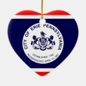 Erie, Pennsylvania, Verenigde Staten Keramisch Ornament (Achterkant)