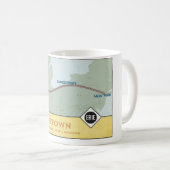 Erie Railroad Map Mok (11oz) (Voorkant rechts)