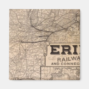 Erie Railway and connections Magneet