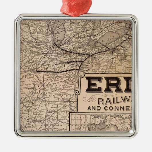 Erie Railway and connections Metalen Ornament (Voorkant)