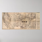 Erie Railway and connections Poster (Voorkant)