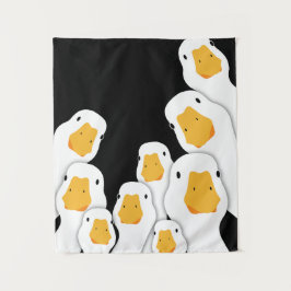 Erie Surveillance: Ganzentoezicht vanuit de ruimte Wandkleed