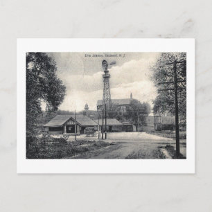 Erie Train Station, Caldwell, Vintage van New Jers Briefkaart