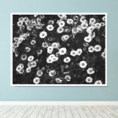 Erigeron Daisies Canvas Afdruk (Insitu (Houten vloer))