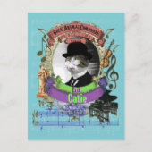 Erik Catie Cat Animal Composer Satie Spoof Briefkaart (Voorkant)