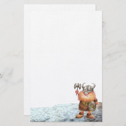 Erik De Viking Briefpapier (Voorkant / Achterkant)
