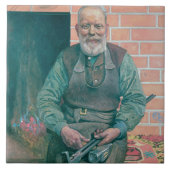 Erik Erikson, de Blacksmith Tegeltje (Voorkant)