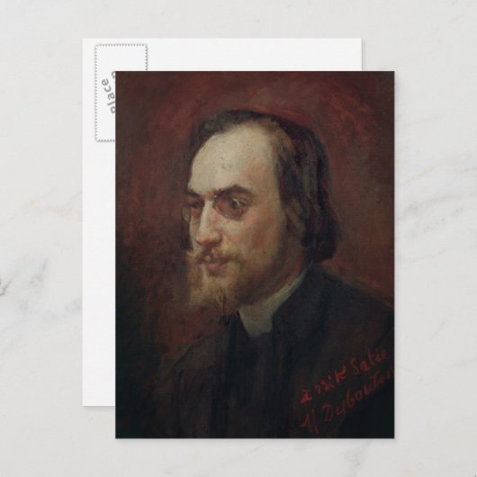 Erik Satie Briefkaart (Voorkant / Achterkant)