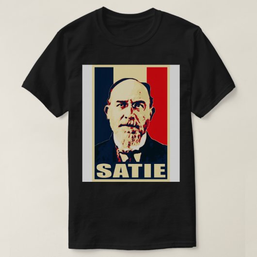 Erik Satie Frans 1 T-shirt (Design voorkant)