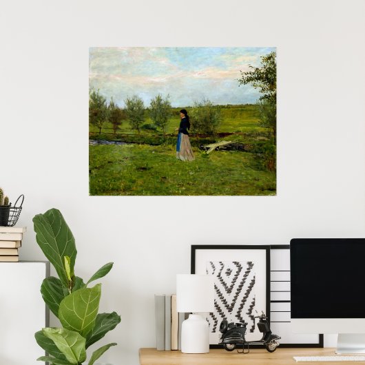 Erik Werenskiold Evening bij Pipping Poster (Thuiskantoor)