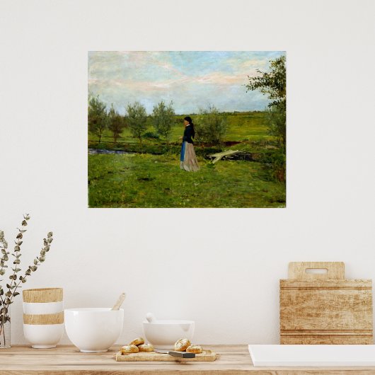 Erik Werenskiold Evening bij Pipping Poster (Keuken)