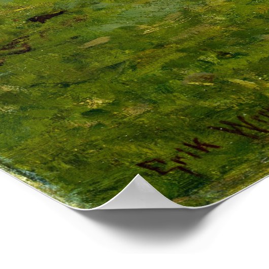 Erik Werenskiold Evening bij Pipping Poster (Hoek)