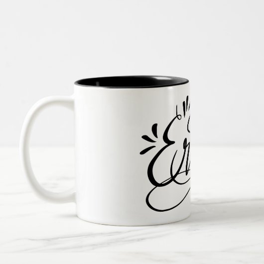 Erika - mok met persoonlijk briefje met naam (Links)