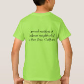 Erikson, trotse inwoner van San Jose. T-shirt (Achterkant)