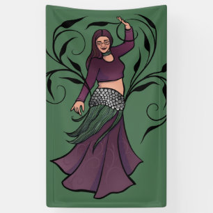 Erin Belly Dancer Burgundy Bellydans Spandoek
