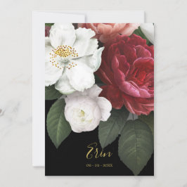 Erin Bourgogne Roos Gold Elegant Kaart