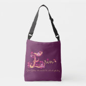 Erin E monogram kunst en naam betekent zak Crossbody Tas (Voorkant)