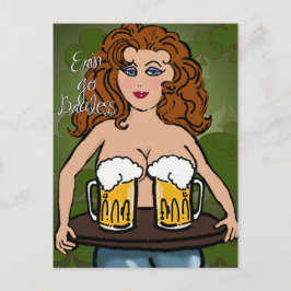 Erin Gaat zonder Beha | Grappige St. Patrick's Dag Feestdagenkaart
