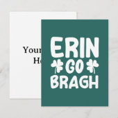 Erin Go Bragh-60850 RSVP Kaartje (Voorkant / Achterkant)