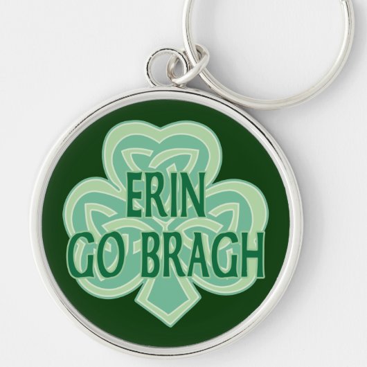 Erin Go Bragh Celtic Knot Sleutelhanger (Voorkant)
