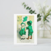 Erin Go Bragh Couple die de Ierse kaart bekijkt (Staand voorkant)