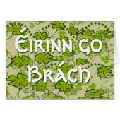 Erin Go Bragh Gaelic frase Ireland Forever (Voorkant Horizontaal)