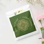 Erin Go Bragh Gold Celtic Shamrock Bedankzakje (Gezegeld)