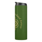 Erin Go Bragh Gold Celtic Shamrock Thermosbeker (Geroteerd rechts)