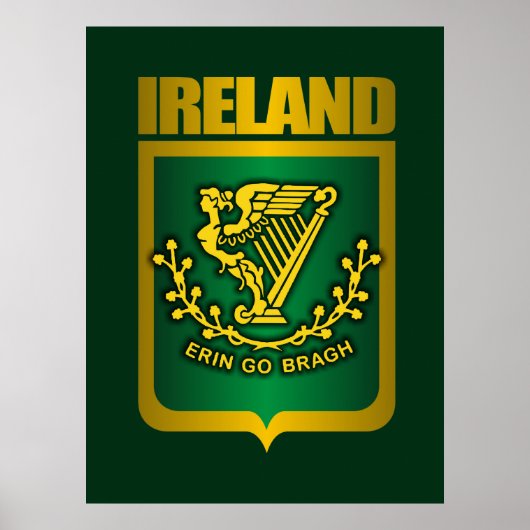 "Erin Go Bragh" Gold-Posters en -Prints Poster (Voorkant)