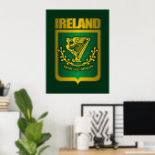 "Erin Go Bragh" Gold-Posters en -Prints Poster (Thuiskantoor)