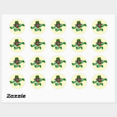 Erin go bragh grappige kabouter ronde sticker (Vel)
