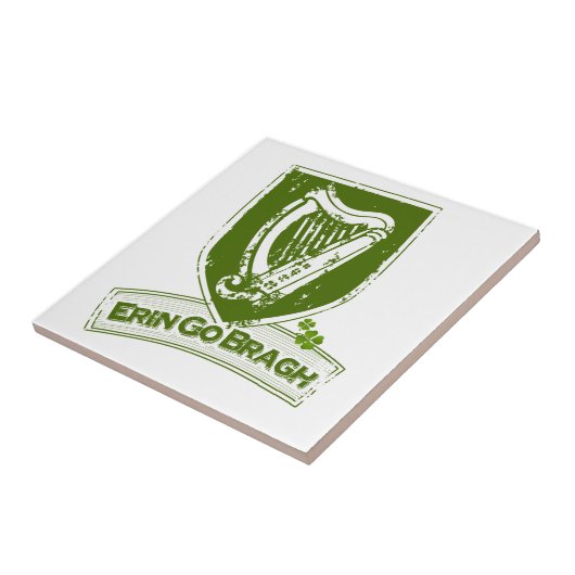 Erin go Bragh (Harp Grn) Tegeltje (Zijkant)