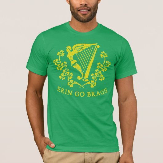 Erin Go Bragh Harp T - shirts (Voorkant)