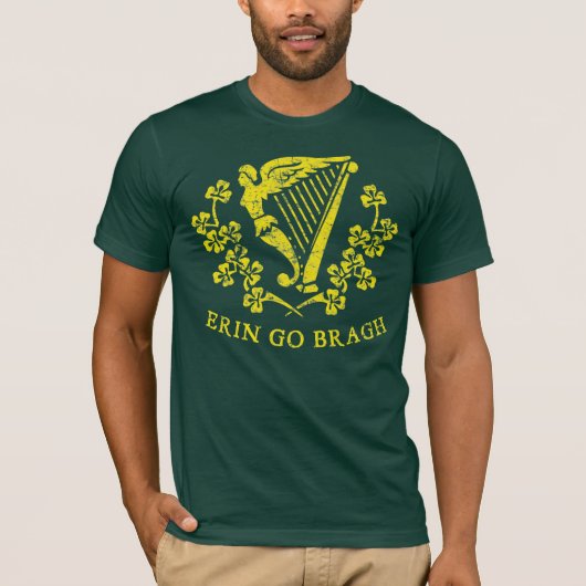 Erin Go Bragh Harp T - shirts (Voorkant)
