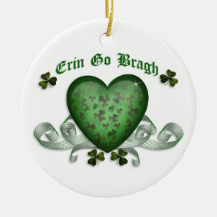Erin go bragh Iers hart ornament
