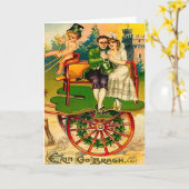 Erin Go Bragh - Iers koppel St. Patrick's Day Kaart (Gele Bloem)