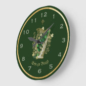 Erin Go Bragh Ierse Harp Wandklok (Hoek)