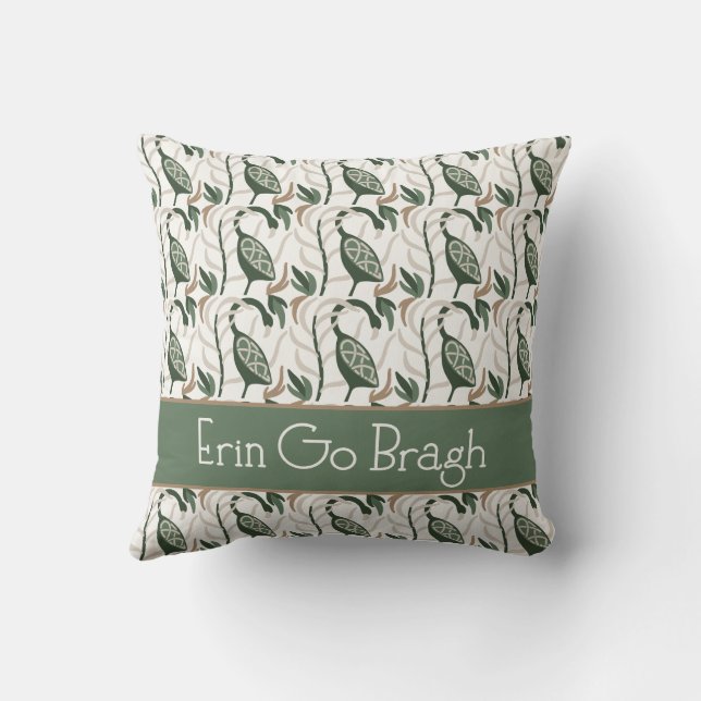 Erin go Bragh Ierse vogel patroon Kussen (Achterkant)