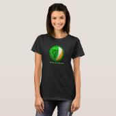 'erin Go Bragh'  Irish Flag With Irish Harp T-shirt (Voorkant volledig)