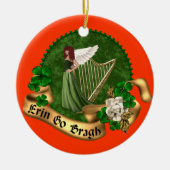 Erin Go Bragh Irish Keramisch Ornament (Voorkant)