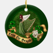 Erin Go Bragh Irish Keramisch Ornament (Achterkant)