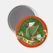 Erin Go Bragh Irish Magneet (Voorkant / Achterkant)